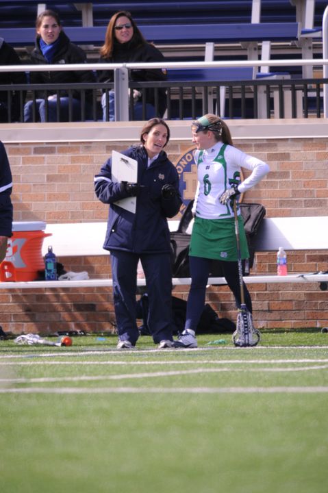 Head coach Christine Halfpenny and her Fighting Irish will participate in the second annual Lax for the Cure game against Cincinnati on April 28.