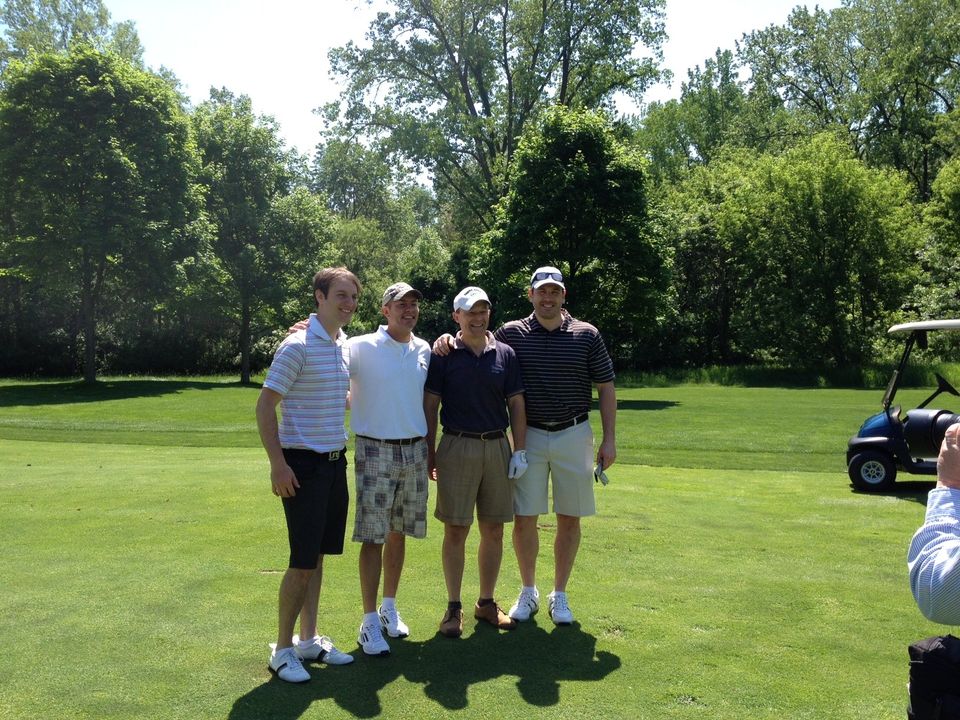 Monogram winners and their guests competed in an 18-hole scramble at the Warren Golf Course.