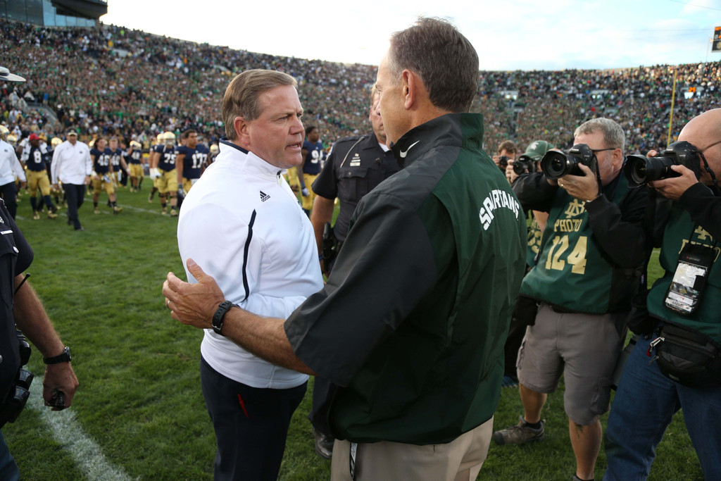 No. 22 Notre Dame vs. Michigan State (USATSI)