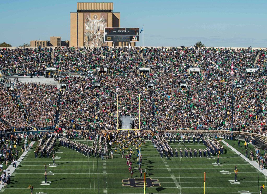 No. 6 Notre Dame Football vs. North Carolina