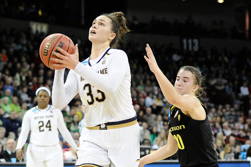 NCAA Elite Eight: ND WBB vs. Oregon (USATSI)
