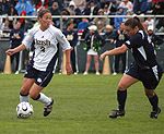 Kerri Hanks has joined Jenny Streiffer and Mia Hamm as the only D-I players ever to reach 50 goals and 50 assists prior to their senior seasons.