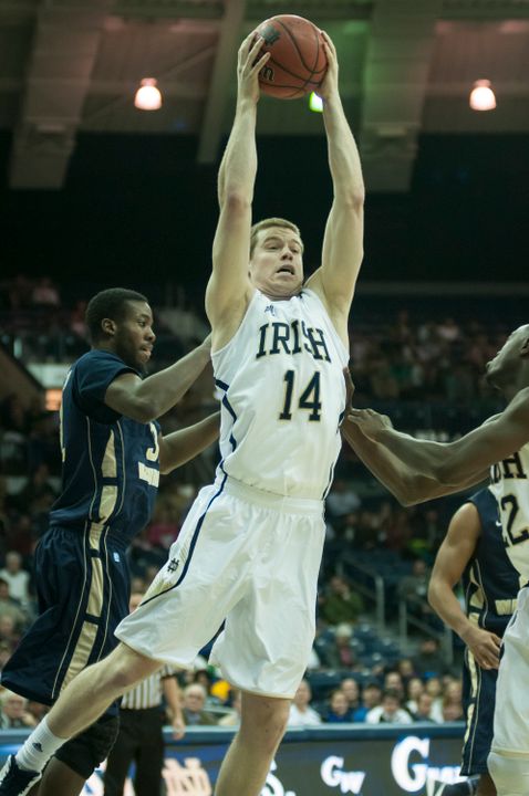 Notre Dame Men's Basketball win over George Washington 65-48 on 11-21-2012
