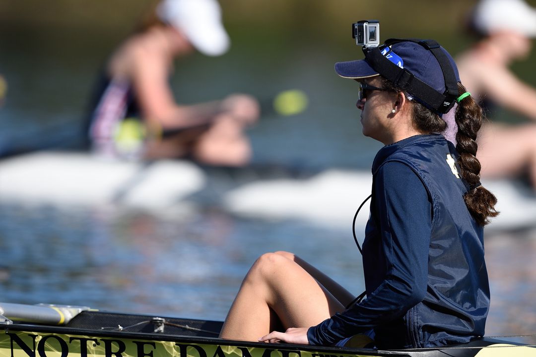 Junior Alex Techar coxed the Notre Dame second varsity eight to a fifth place finish during the C final of the 2015 NCAA Championship on Sunday