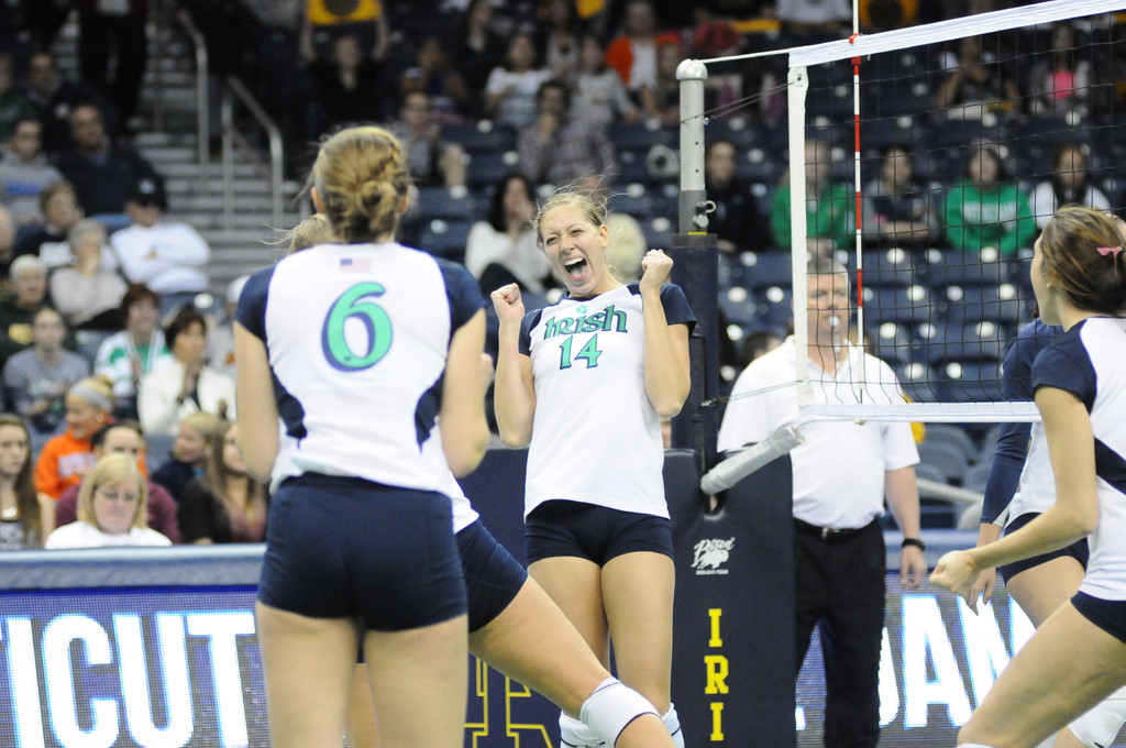 Notre Dame Volleyball vs UCONN on 10-06-2012