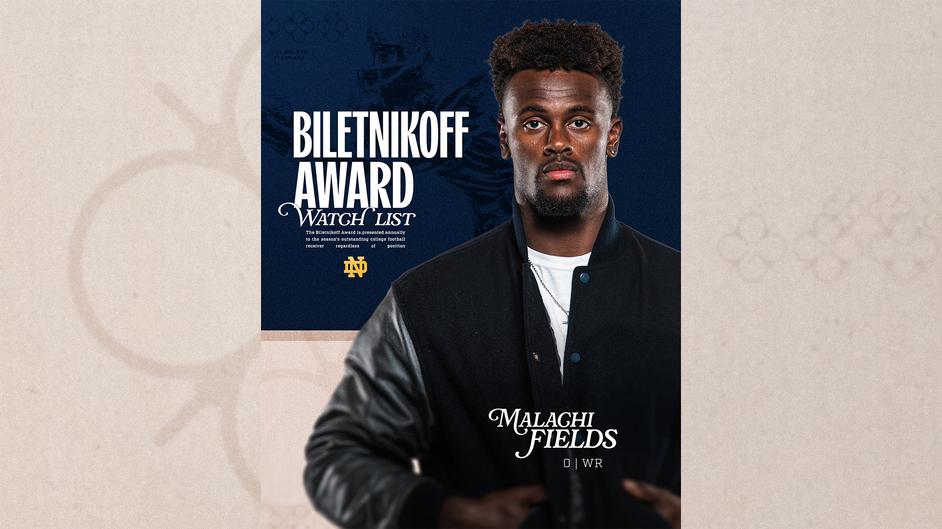 Fields Earns Selection to Biletnikoff Award Watch List Fields Earns Selection to Biletnikoff Award Watch List