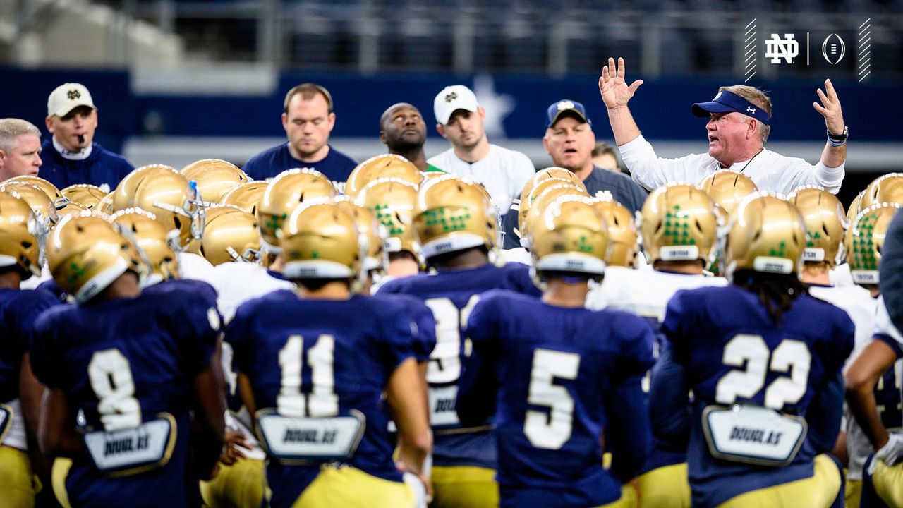 Brian Kelly Cotton Bowl Practice 1