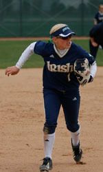 Katie Laing and Notre Dame's softball team are set to play their final three games of the regular season this week.