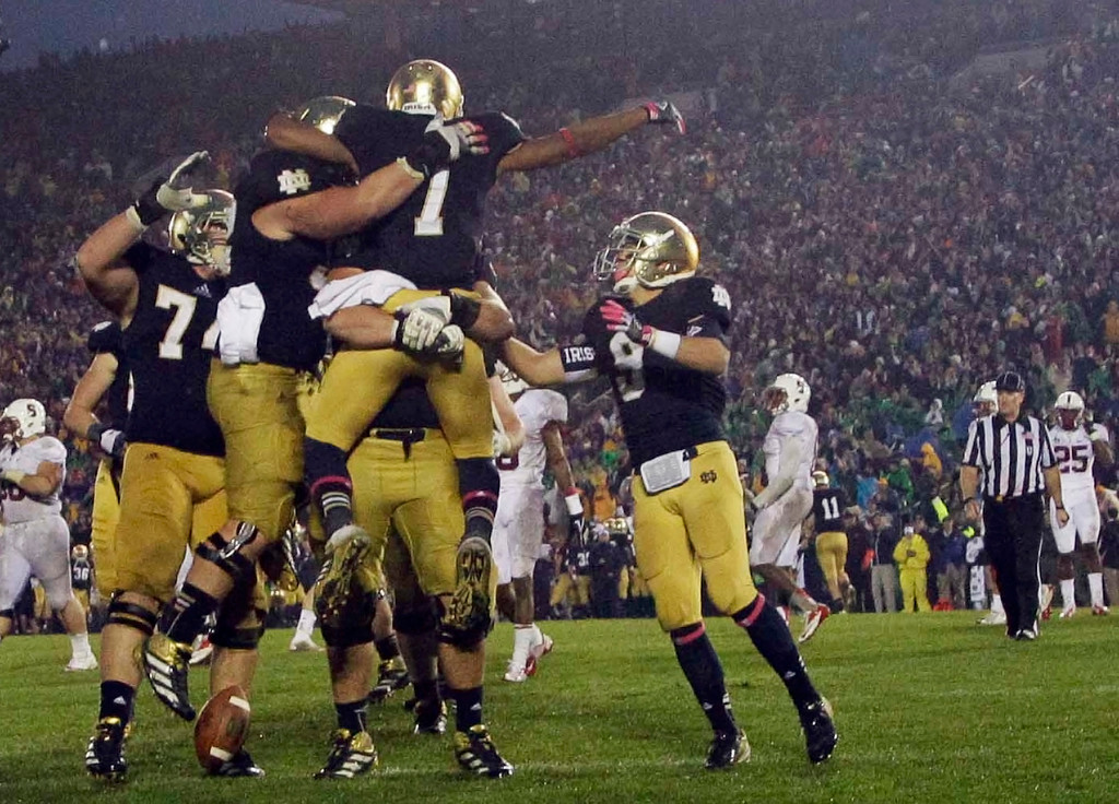 Defense, #7 Irish Stop #17 Stanford, 20-13 in OT (AP)