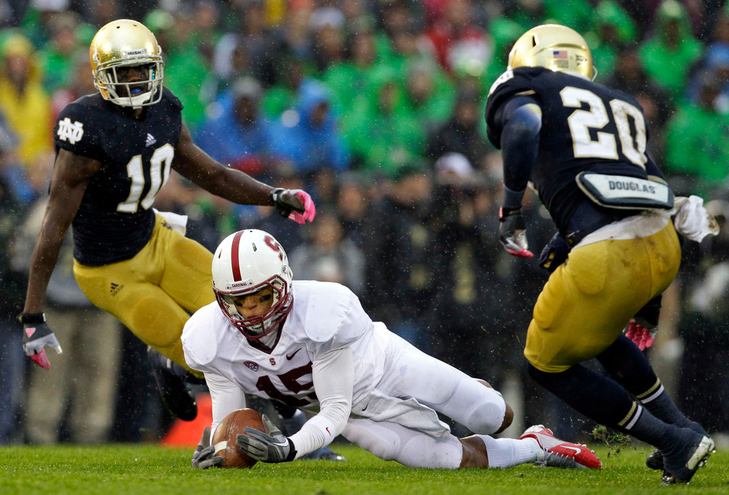 Defense, #7 Irish Stop #17 Stanford, 20-13 in OT (AP)