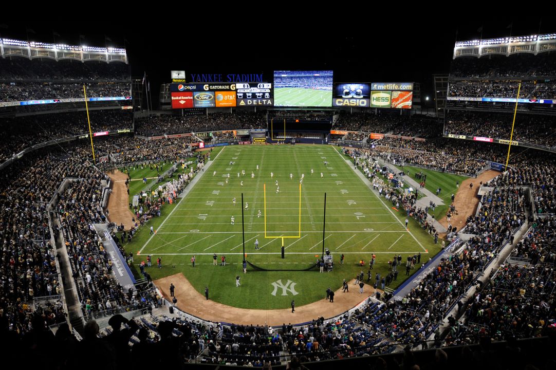 The November 2010 Shamrock Series game against Army at Yankee Stadium marked the 50th meeting between the two schools.