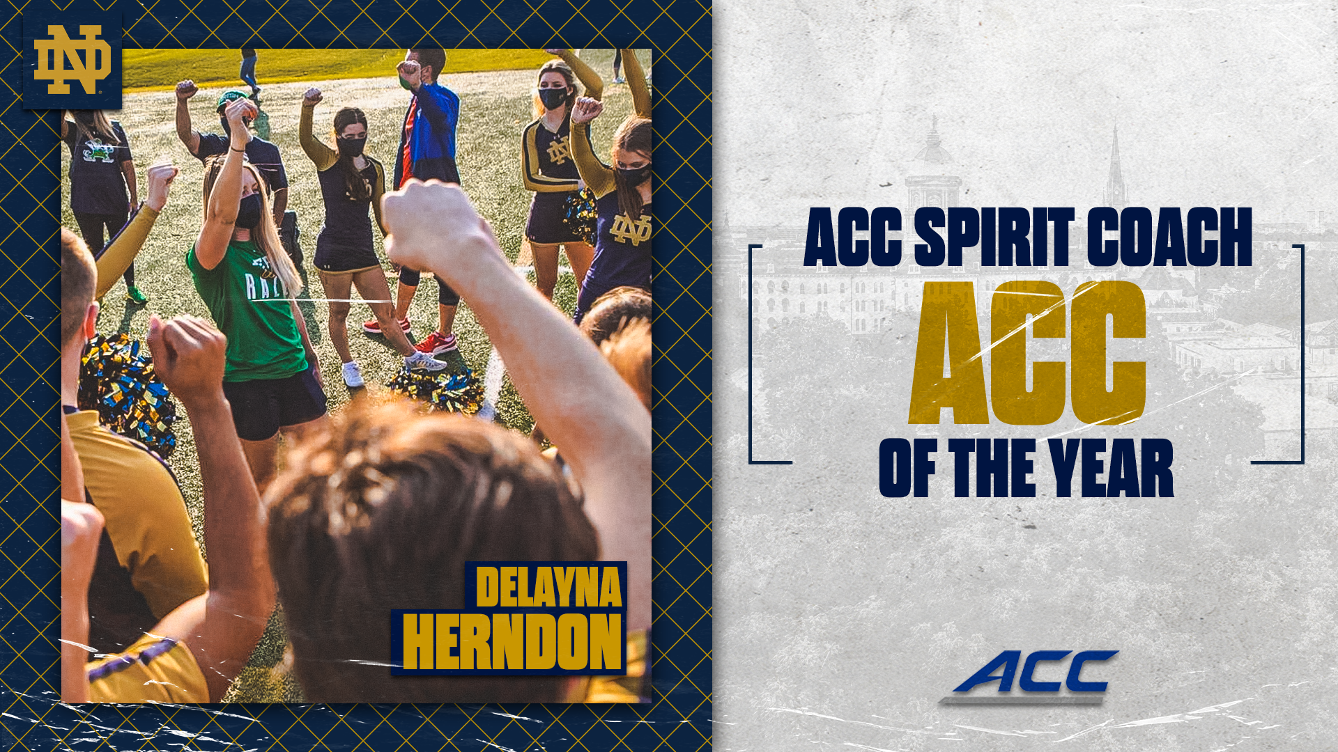 Herndon Named ACC Spirit Coach of the Year Herndon Named ACC Spirit Coach of the Year