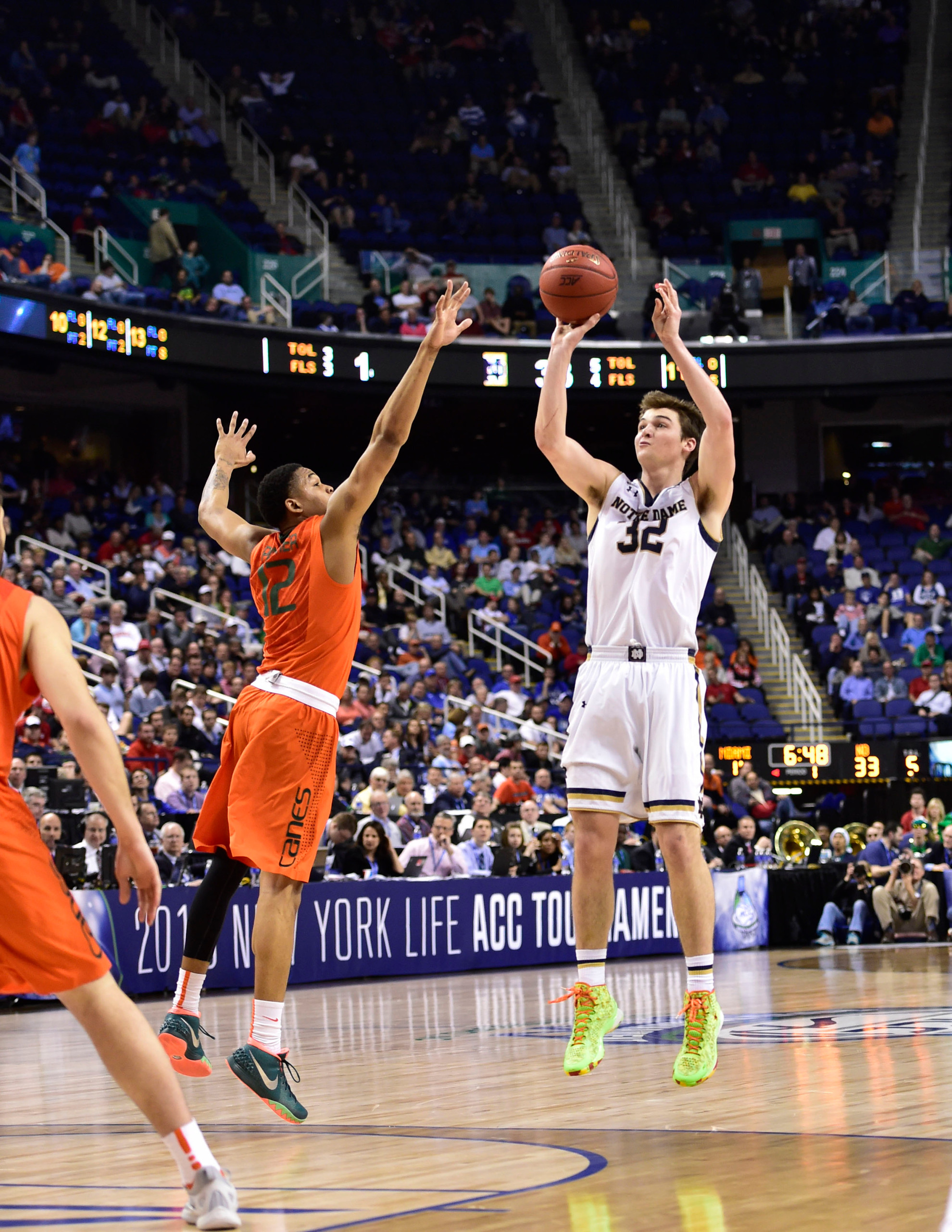 #8/8 Notre Dame To Open NCAA Play Thursday Versus Northeastern Steve Vasturia averaged 13.0 points per game in the ACC Tournament. Vasturia has scored in double-figures nine times in the last 12 games.