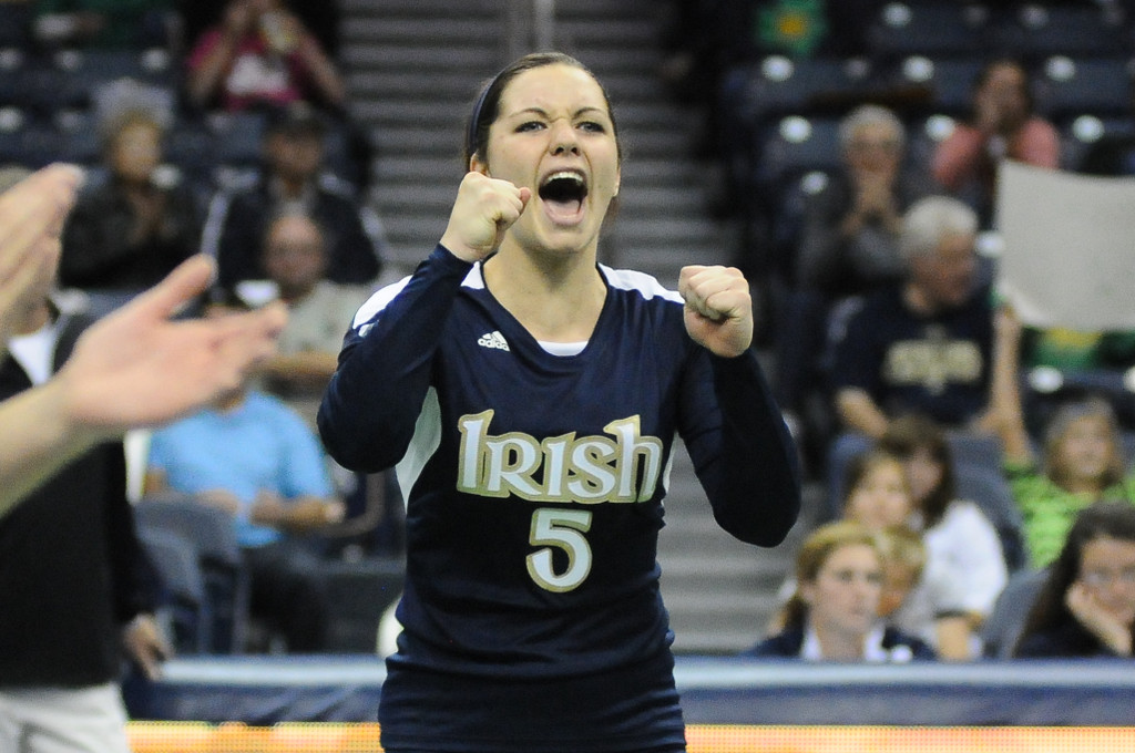 Notre Dame Women's Volleyball vs Syacuse 09-30-2012 Win (3-0)