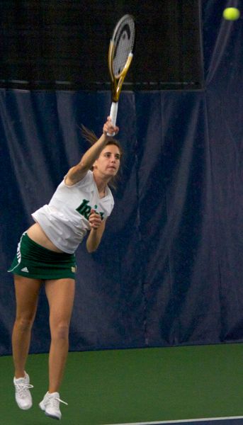 Jennifer Kellner's 6-3, 6-3 win over Christi Liles clinched the victory for Notre Dame over Texas A&amp;M on Saturday.