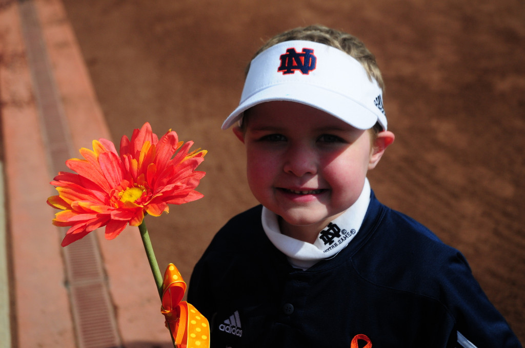 Tatum Gumpf and Notre Dame Softball Strike Out Cancer