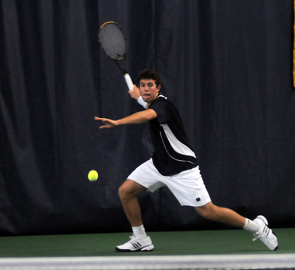 Irish Fall At Texas A&M, 6-1. Blas Moros secured the lone Irish point on the night and moved his match win streak to seven consecutive.