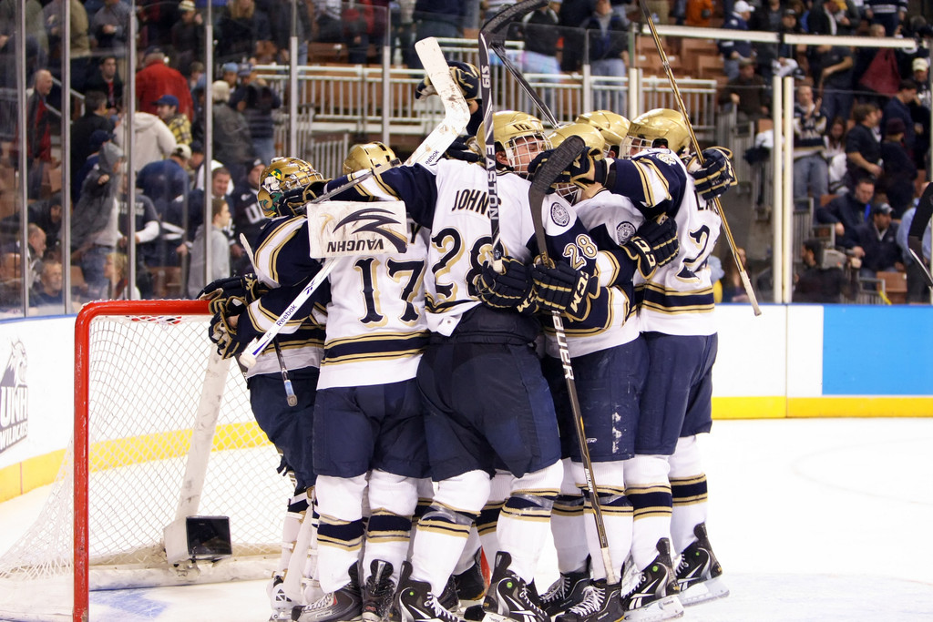 Irish Top New Hampshire 2-1 in NCAA Quarterfinals (AP)
