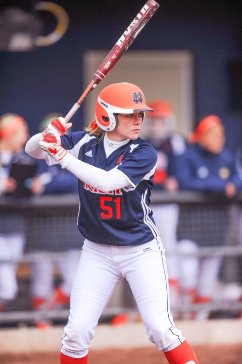Cassidy Whidden's walk-off, three-run home run delivered a series sweep for Notre Dame in the Strikeout Cancer finale against Rutgers in 2013