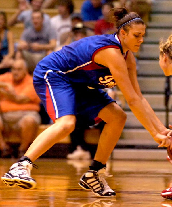 Incoming freshman forward Becca Bruszewski scored 13 points and grabbed nine rebounds as a member of the North squad in the 2007 Indiana North-South All-Star Game, which took place April 21 in Logansport, Ind. <i>(submitted photo)</i>