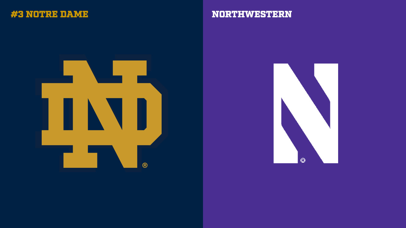 No. 3 Irish Travel To Northwestern Northwestern Preview Graphic