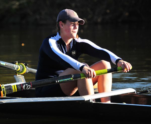 Erin McConnell and the varsity eight boat earned BIG EAST Boat of the Week honors, the fourth consecutive award for Notre Dame rowing.