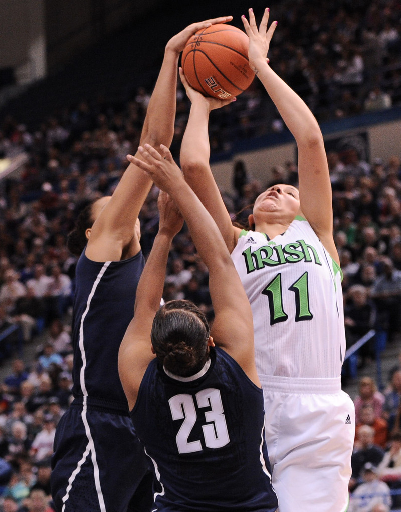BIG EAST CHAMPS! Achonwa's Layup Lifts #2 Irish Past #3 UConn, 61-59 (AP)