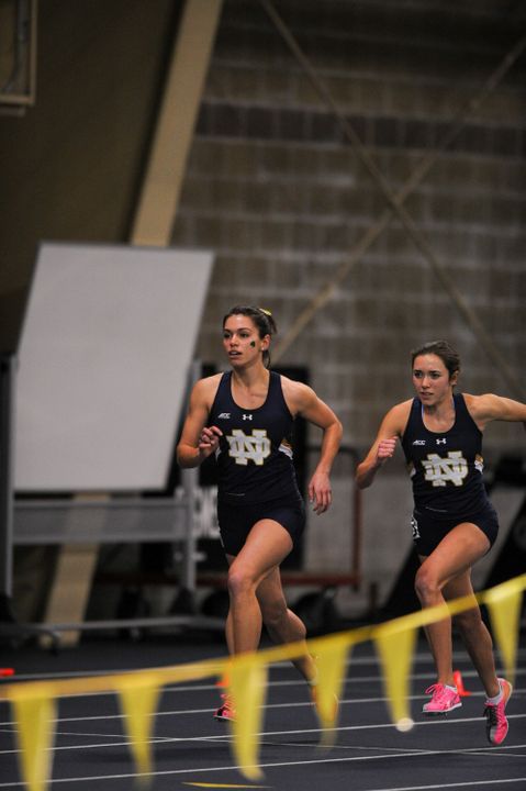Freshman Jessica Harris set the Notre Dame indoor 1,000 meter record in her first collegiate meet in December.