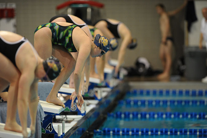 Irish Prepare For Competition With Northwestern And Michigan Saturday's meet at Northwestern with the Wildcats and Michigan will be scored as a double-dual meet.