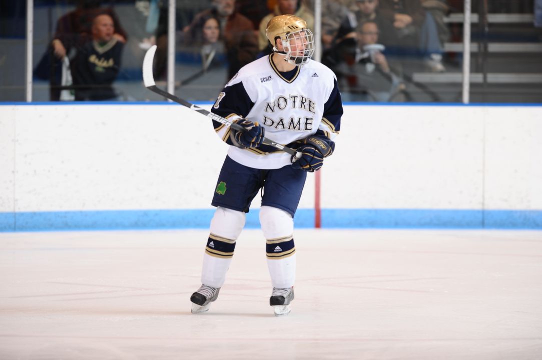Freshman right wing Billy Maday becomes the 10th Notre Dame hockey player to be selected to the CCHA all-rookie team.  He was a unanimous choice to the 2009 team this season.