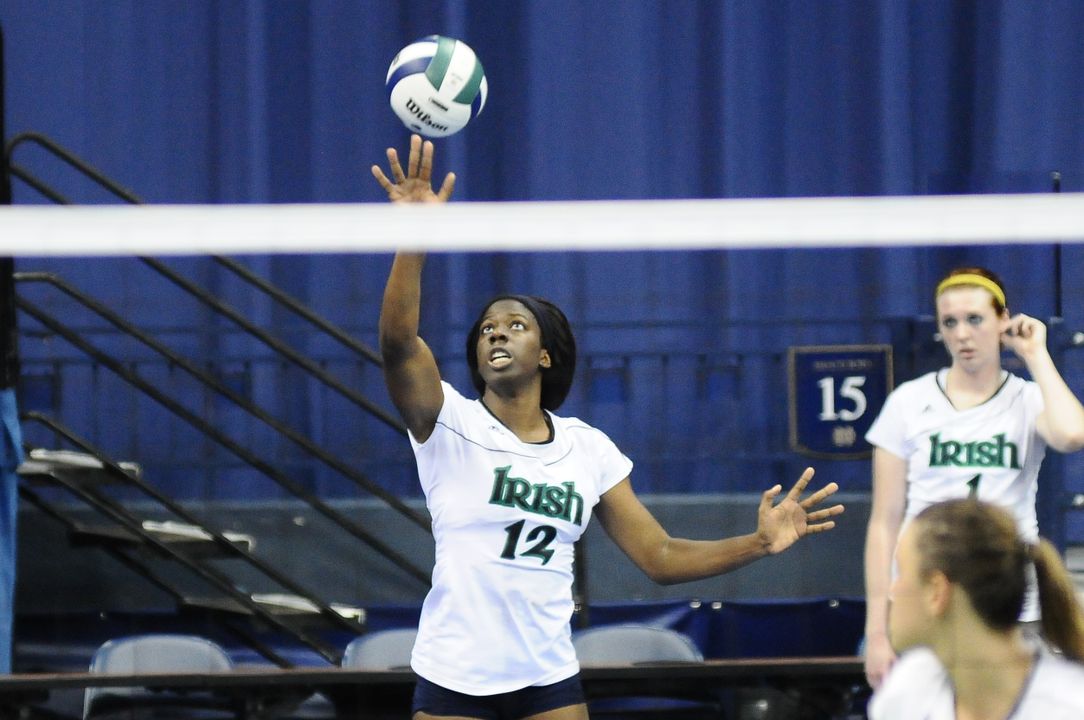 Sophomore Toni Alugbue had 18 kills and 18 digs in a 3-2 win over No. 10 Louisville on Sunday afternoon.