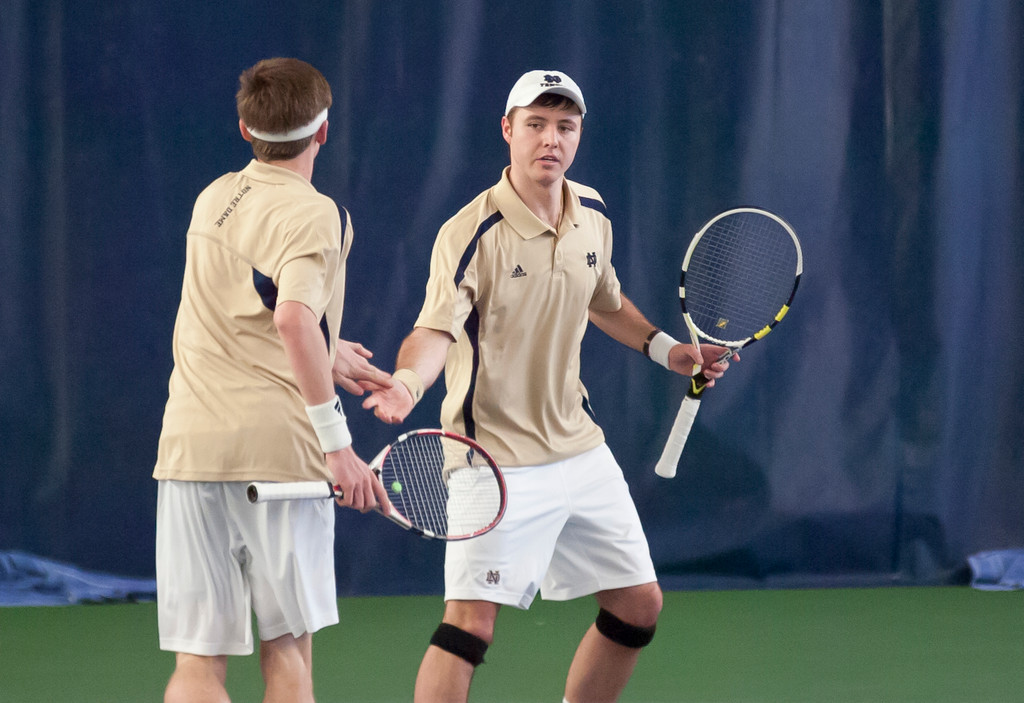 Notre Dame Men's Tennis vs Michigan on 02-16-2013