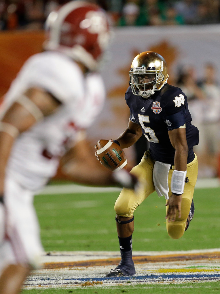 Irish Title Hopes Halted By Crimson Tide, 42-14 (AP)