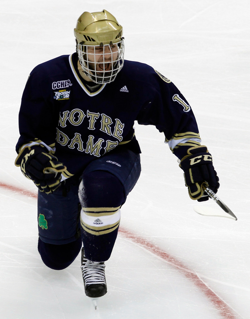 NCAA Frozen Four Semifinals - vs. Minnesota Duluth (AP)