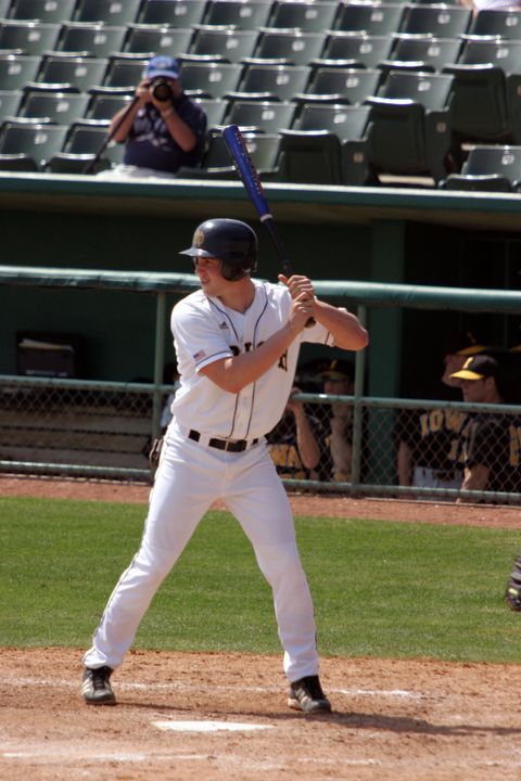 Junior third baseman Evan Sharpley had two hits, including his second home run of the season, in Thursday's 4-2 loss to Lehigh.