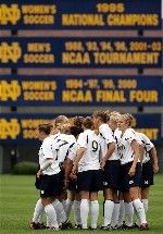 Notre Dame will enter the 2005 season with the top ranking in the coaches poll for the first time, after being No. 2 in five preveious NSCAA preseason polls.