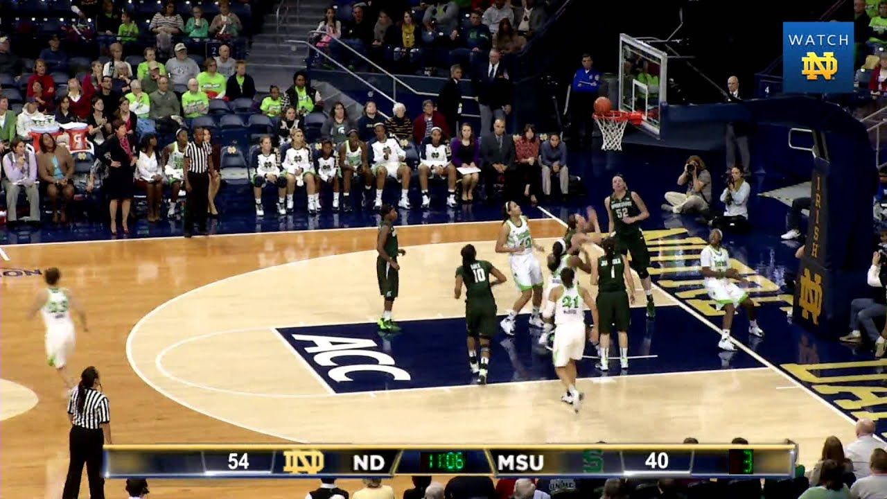 Irish 81, Spartans 62 - Notre Dame Women's Basketball