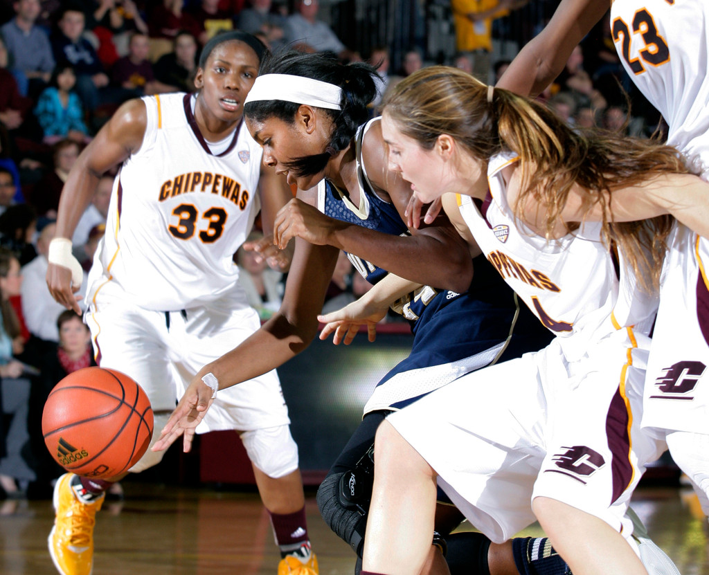 Diggins Leads No. 5 Notre Dame To 72-63 Win At Central Michigan (AP)