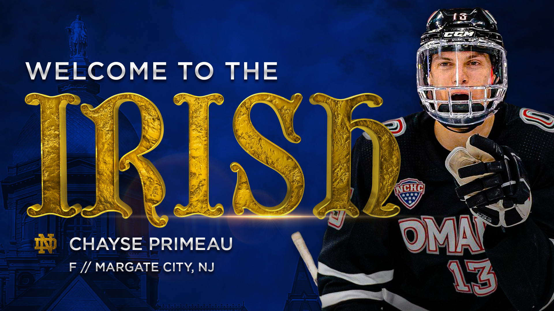 Chayse Primeau Joins The Irish Chayse Primeau Joins The Irish