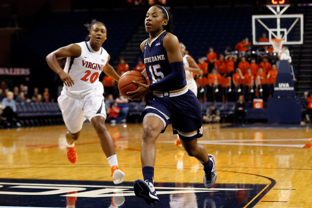 No. 3 Notre Dame 74, Virginia 46