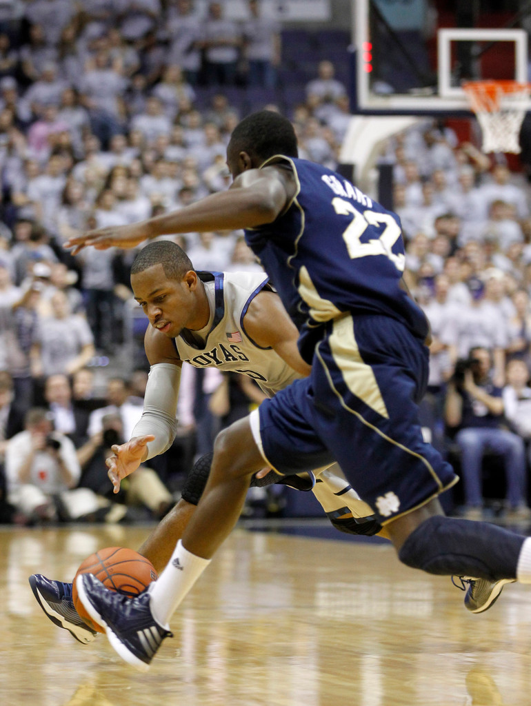 No. 20 Irish Drop 59-41 Road Contest to No. 11 Georgetown (AP)