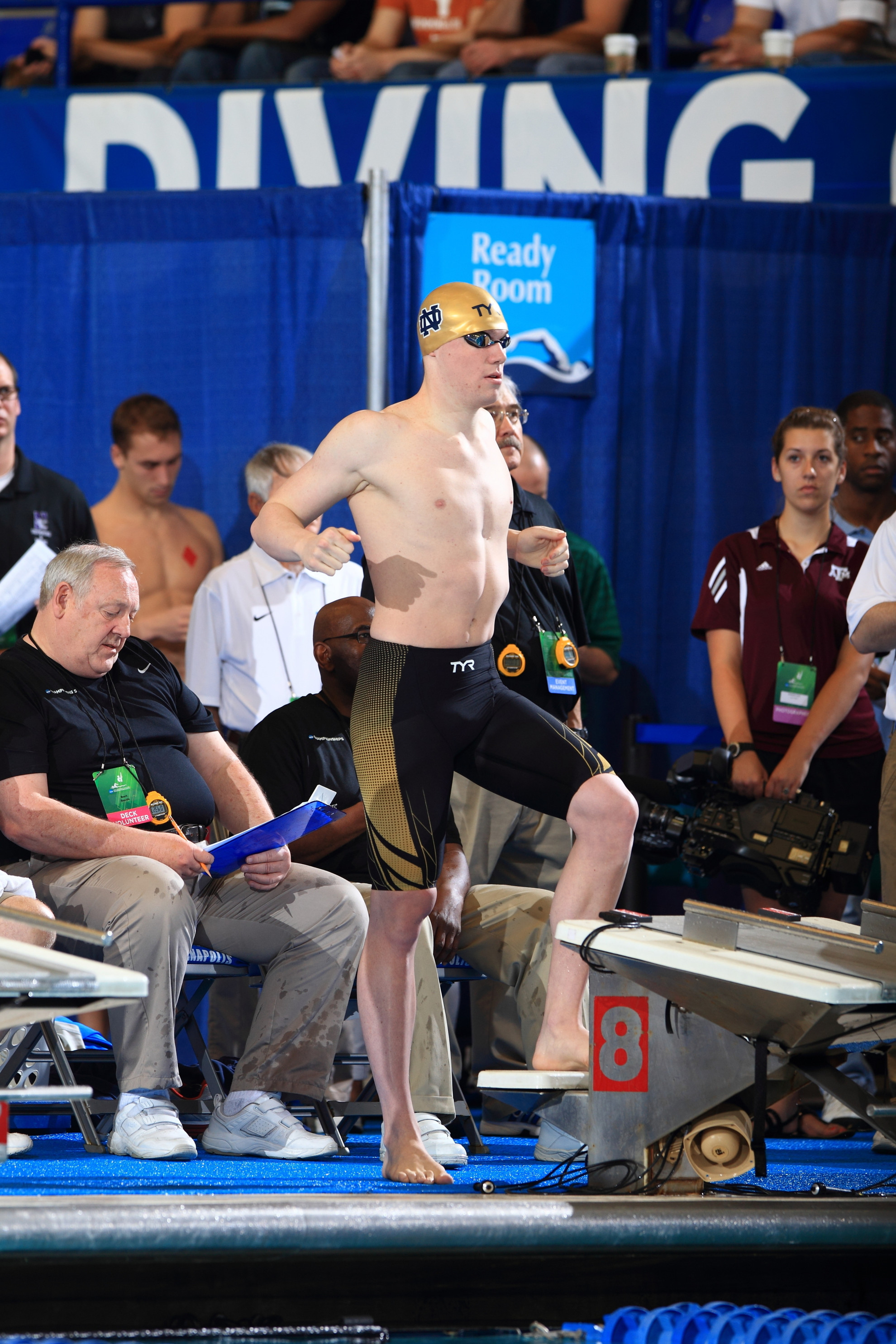 Irish Honor Coach Welsh With Victory Over Cleveland State Senior Frank Dyer broke the school's 1,000 free record in his final dual meet at Rolfs Aquatic Center.
