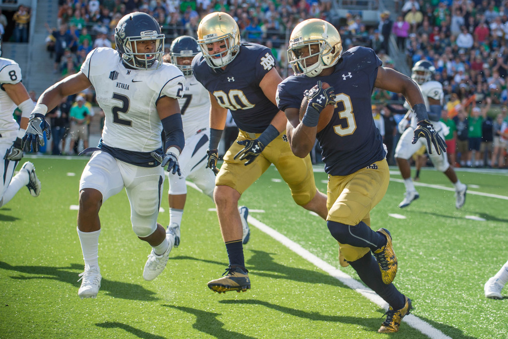 Notre Dame 39, Nevada 10