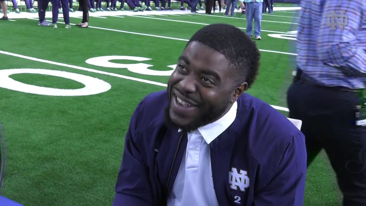 @NDFootball | Dexter Williams Cotton Bowl Media Day (12.27.18)