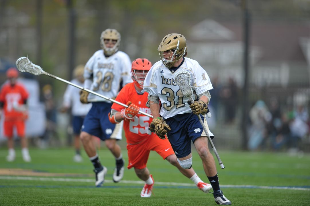 Junior Liam O'Connor (M/FO) scored two goals in Sunday's 10-9 overtime win at Penn State.