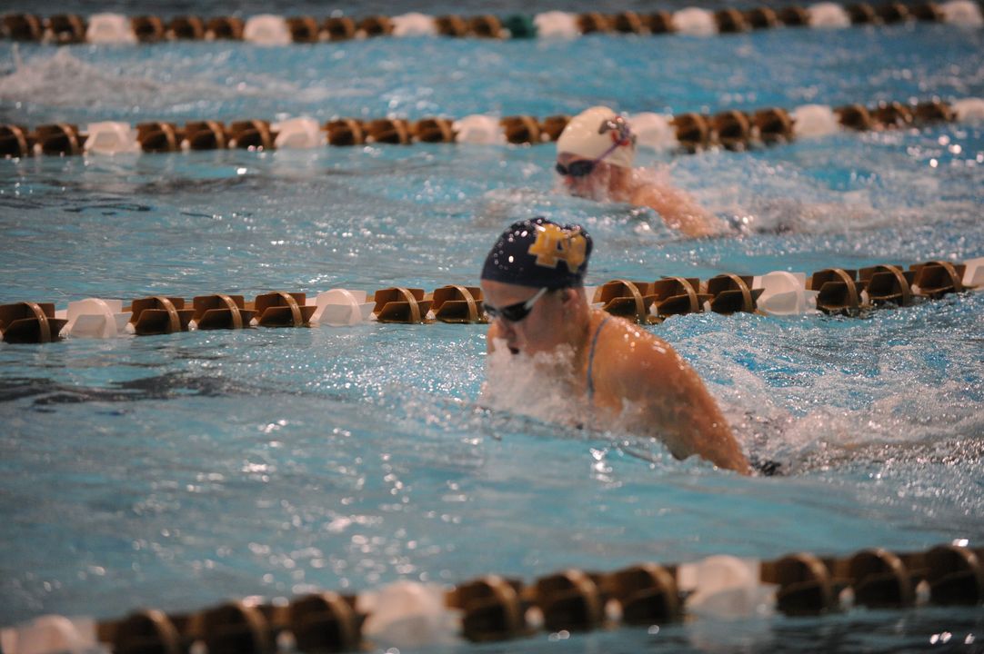 Freshman Emma Reaney won the 200 IM title on Thursday night in a record time.