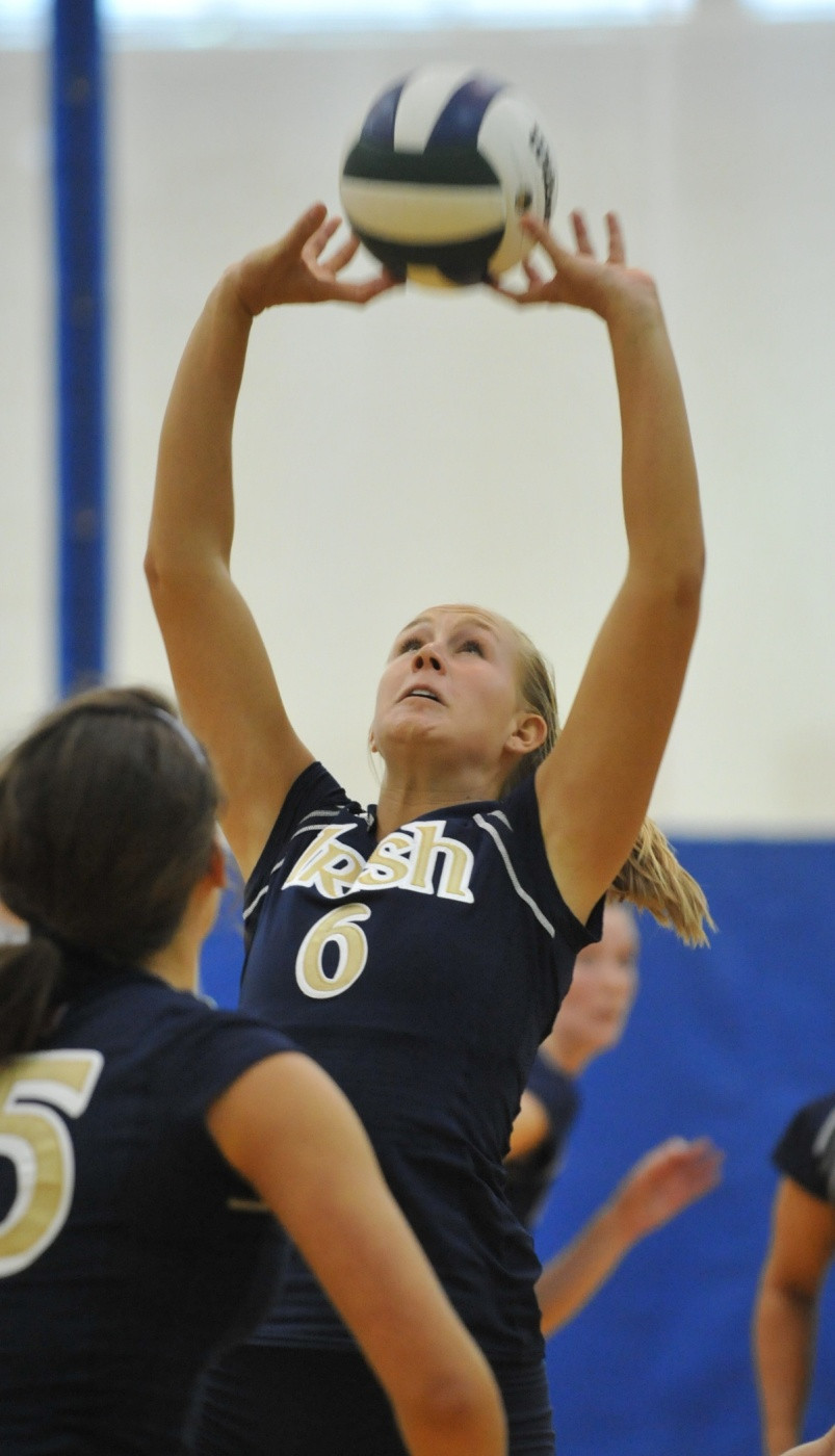 Notre Dame Sweeps St. John’s To Cap Off Perfect Weekend Kim Kristoff was one of several Irish players stepping off the bench to make key contributions against St. John's.