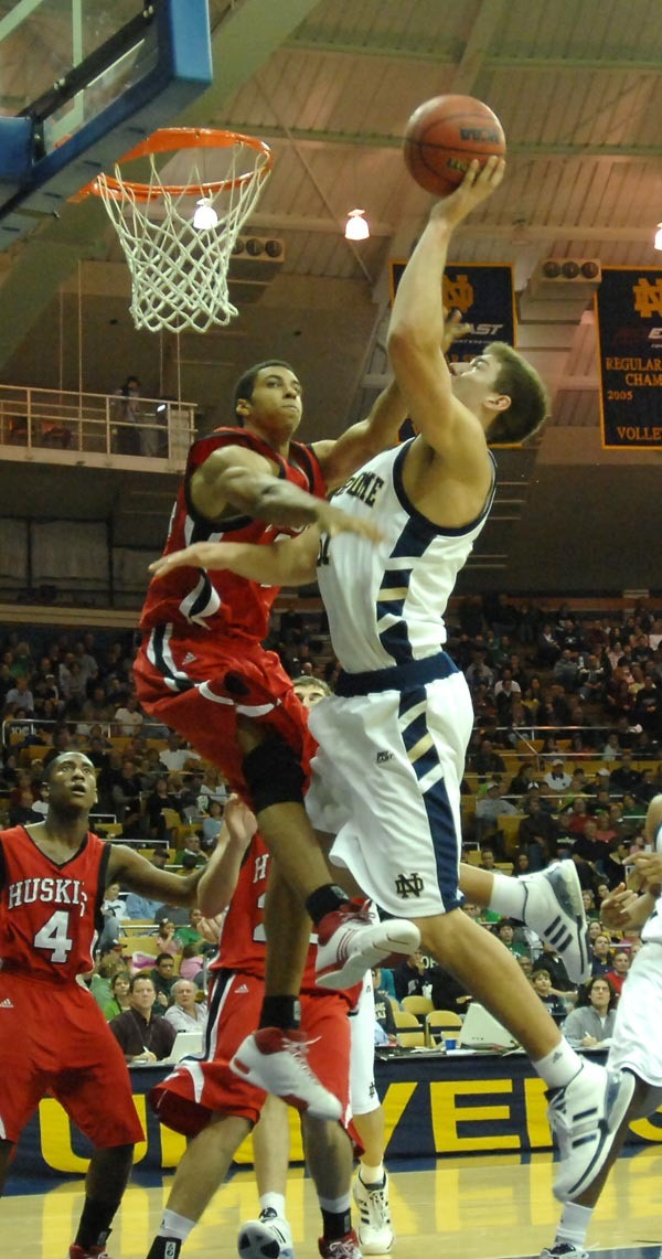 Irish Defeat North Florida, 77-58 Rob Kurz had 23 points and 13 rebounds.