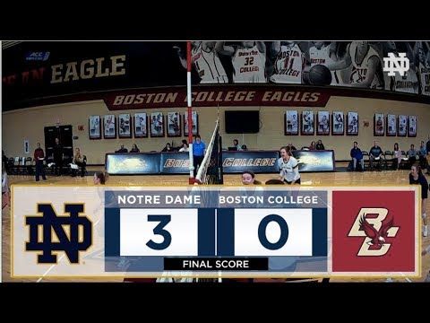 Highlights | @NDvolleyball at Boston College (2017)