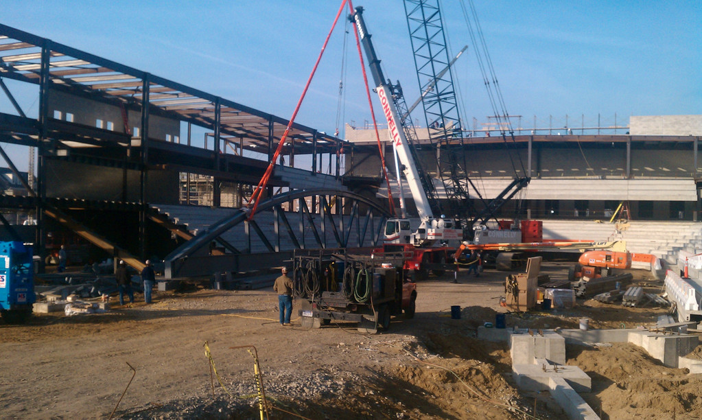 Construction Update on Compton Family Ice Arena - November 10, 2010